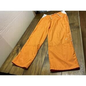 Vintage Nike Windbreaker Track Pants Gray Tag Neon Orange Womens Large